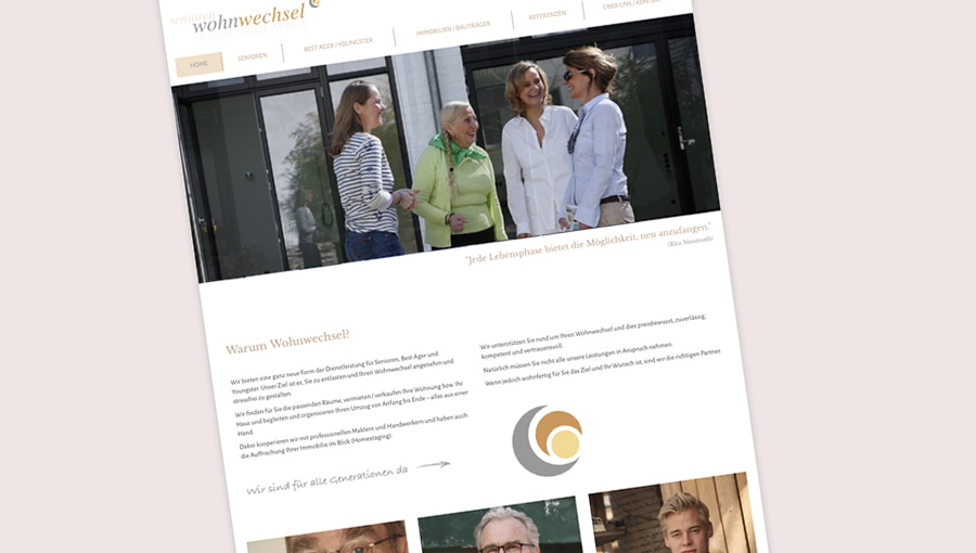 Relaunch senioren-wohnwechsel Website